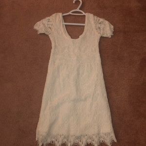 White lace dress